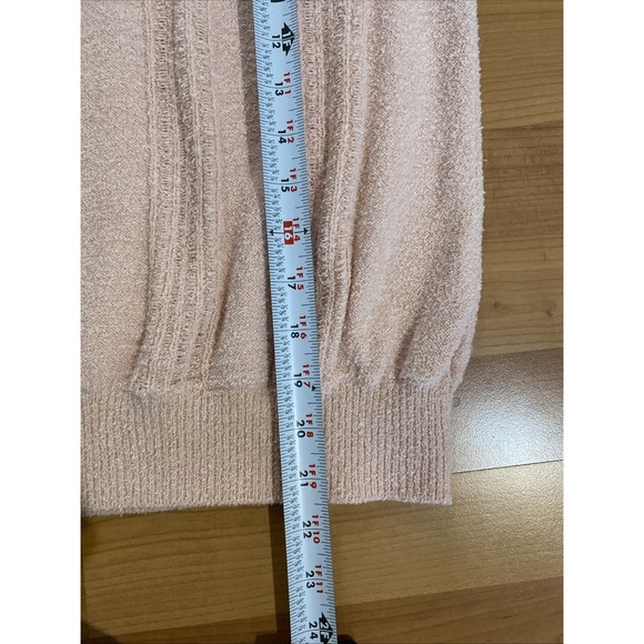 Meadow Rue Anthropologie Pale Pink Boucle Jumper Pullover Sweater Size Small - Picture 11 of 13